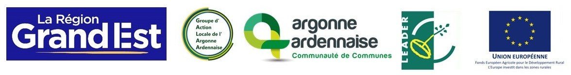 La Région Grand Est · GAL Argonne Ardennaise · Communauté de Communes de l'Argonne Ardennaise · LEADER · Union Européenne (FEADER)